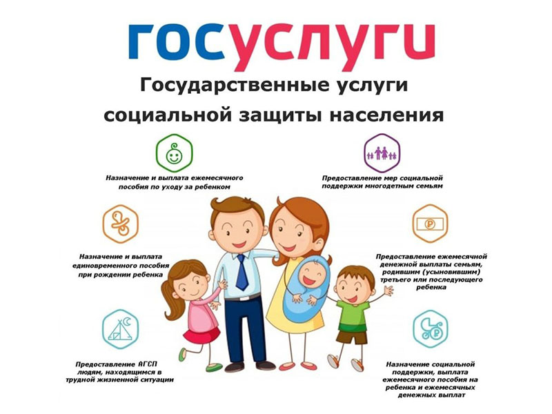 Государственные услуги социальной защиты населения.